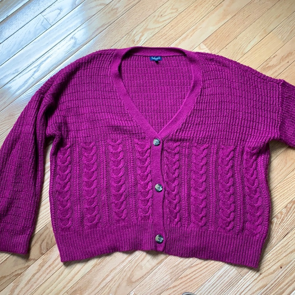 Slouchy fuchsia splendid sweater
